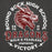 Close-up view of Round Rock High School Dragons Dark Grey Premium Unisex Hoodie 206