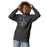 Woman wearing Tompkins High School Falcons Dark Grey Premium Unisex Hoodie 213