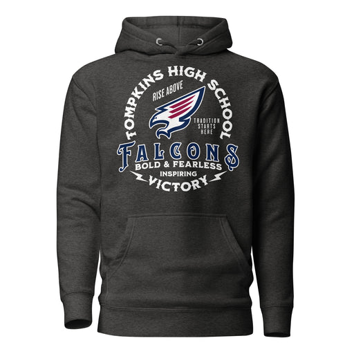 Tompkins High School Falcons Dark Grey Premium Unisex Hoodie 206