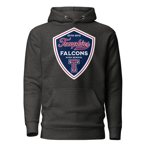 Tompkins High School Falcons Dark Grey Premium Unisex Hoodie 225