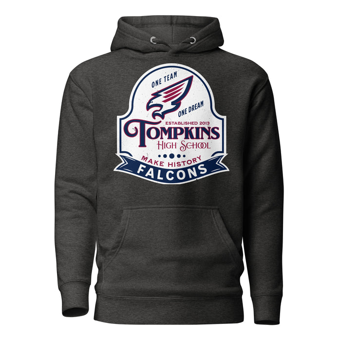 Tompkins High School Falcons Dark Grey Premium Unisex Hoodie 219