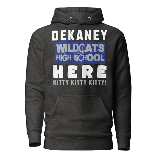 Dekaney High School Wildcats Charcoal Heather Grey Premium Unisex Hoodie 231