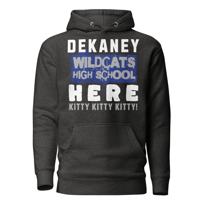 Dekaney High School Wildcats Charcoal Heather Grey Premium Unisex Hoodie 231