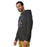 Man wearing Tompkins High School Falcons Dark Grey Premium Unisex Hoodie 213