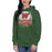 Woman wearing The Woodlands High School Forest Green Premium Unisex Hoodie 201