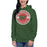 Woman wearing The Woodlands High School Forest Green Premium Unisex Hoodie 202