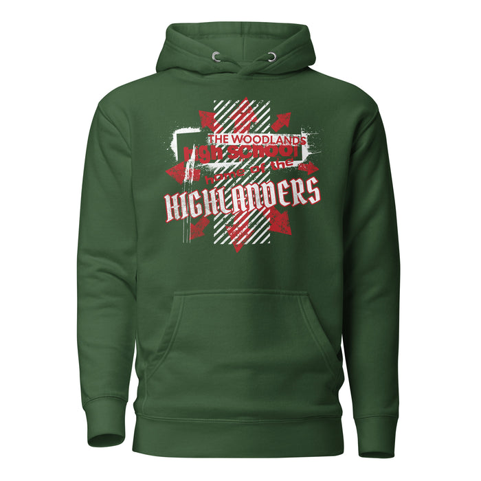 The Woodlands High School Forest Green Premium Unisex Hoodie 205