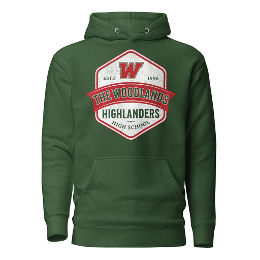 The Woodlands High School Forest Green Premium Unisex Hoodie 206