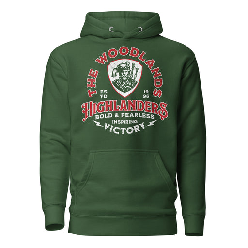 The Woodlands High School Forest Green Premium Unisex Hoodie 209