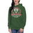 Woman wearing The Woodlands High School Forest Green Premium Unisex Hoodie 209