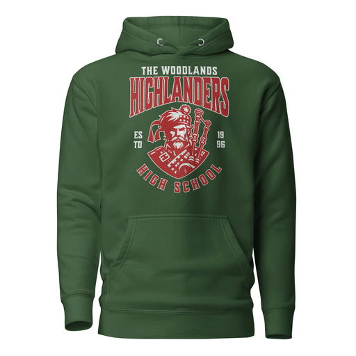 The Woodlands High School Forest Green Premium Unisex Hoodie 212