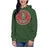 Woman wearing The Woodlands High School Forest Green Premium Unisex Hoodie 214