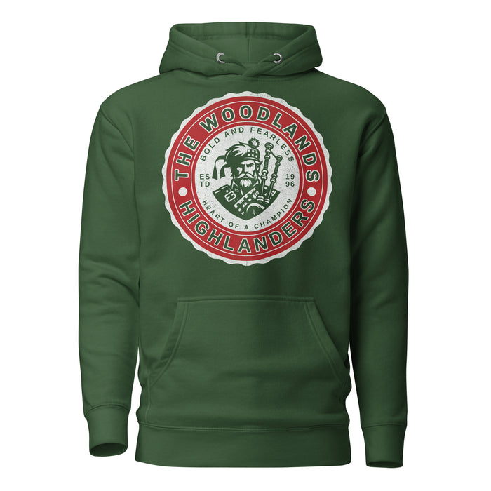 The Woodlands High School Forest Green Premium Unisex Hoodie 215