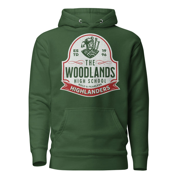 The Woodlands High School Forest Green Premium Unisex Hoodie 218