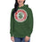 Woman wearing The Woodlands High School Forest Green Premium Unisex Hoodie 219