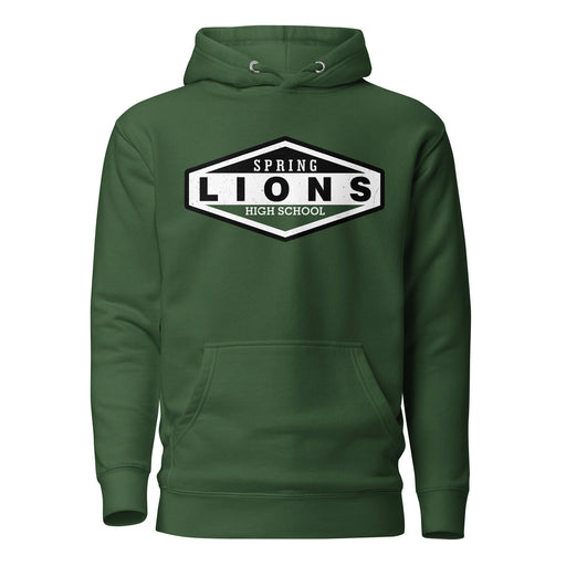 Spring High School Lions Forest Green Premium Unisex Hoodie 009