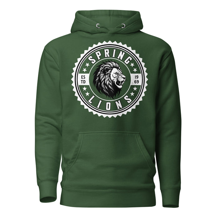 Spring High School Lions Forest Green Premium Unisex Hoodie 203