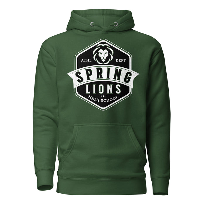 Spring High School Lions Forest Green Premium Unisex Hoodie 209