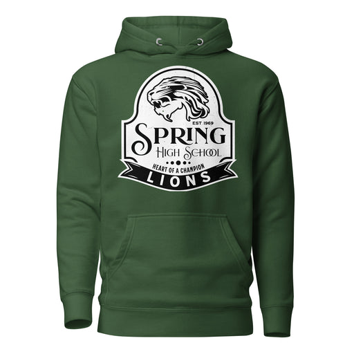 Spring High School Lions Forest Green Premium Unisex Hoodie 219