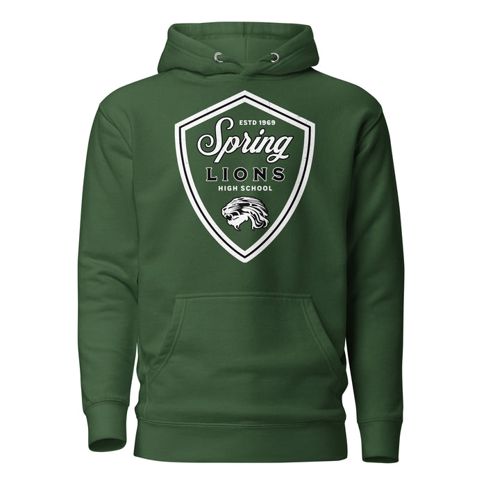 Spring High School Lions Forest Green Premium Unisex Hoodie 225