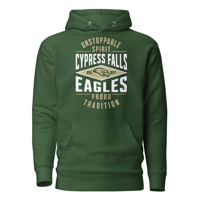 Cypress Falls High School Eagles Forest Green Premium Unisex Hoodie 210