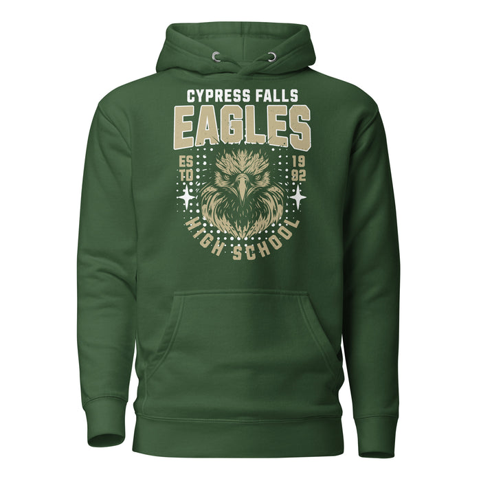 Cypress Falls High School Eagles Forest Green Premium Unisex Hoodie 204