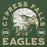 Close-up view of Cypress Falls High School Eagles Forest Green Premium Unisex Hoodie 208