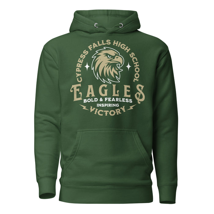 Cypress Falls High School Eagles Forest Green Premium Unisex Hoodie 218