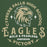 Close-up view of Cypress Falls High School Eagles Forest Green Premium Unisex Hoodie 218