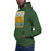 Man wearing a Klein Forest High School Premium Unisex Forest Green Hoodie 01