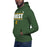 Man wearing a Klein Forest High School Premium Unisex Forest Green Hoodie 07