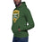 Man wearing a Klein Forest High School Premium Unisex Forest Green Hoodie 14