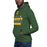 Man wearing a Klein Forest High School Premium Unisex Forest Green Hoodie 23