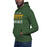 Man wearing a Klein Forest High School Premium Unisex Forest Green Hoodie 24