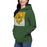 Woman wearing a Klein Forest High School Premium Unisex Forest Green Hoodie 27