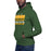 Man wearing a Klein Forest High School Premium Unisex Forest Green Hoodie 35