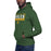 Man wearing a Klein Forest High School Premium Unisex Forest Green Hoodie 49