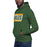 Man wearing a Klein Forest High School Premium Unisex Forest Green Hoodie 72