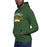 Man wearing a Klein Forest High School Premium Unisex Forest Green Hoodie 96