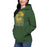 Woman wearing a Klein Forest High School Premium Unisex Forest Green Hoodie 20