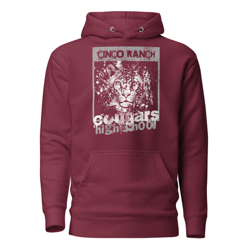 Cinco Ranch High School Cougars Premium Maroon Hoodie 202