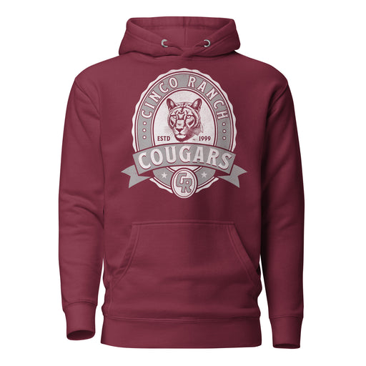 Cinco Ranch High School Cougars Premium Maroon Hoodie 208