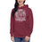 Woman wearing a Cinco Ranch High School Cougars Premium Maroon Hoodie 209