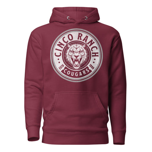 Cinco Ranch High School Cougars Premium Maroon Hoodie 213