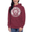 Woman wearing a Cinco Ranch High School Cougars Premium Maroon Hoodie 213