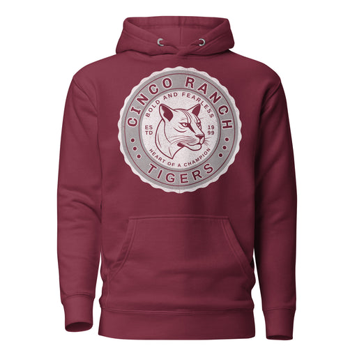 Cinco Ranch High School Cougars Premium Maroon Hoodie 213