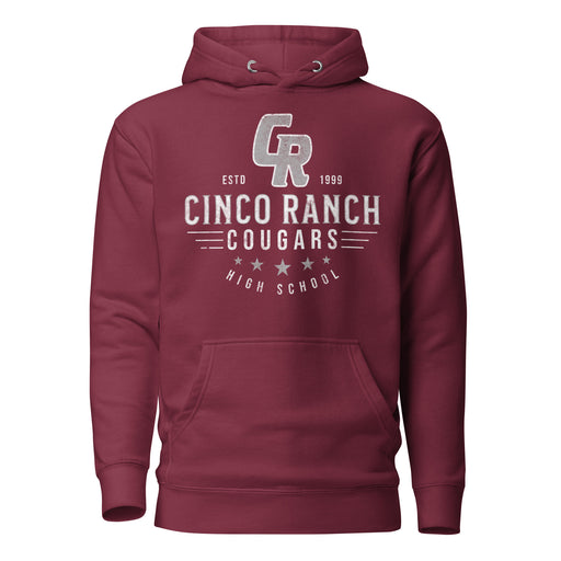 Cinco Ranch High School Cougars Premium Maroon Hoodie 219