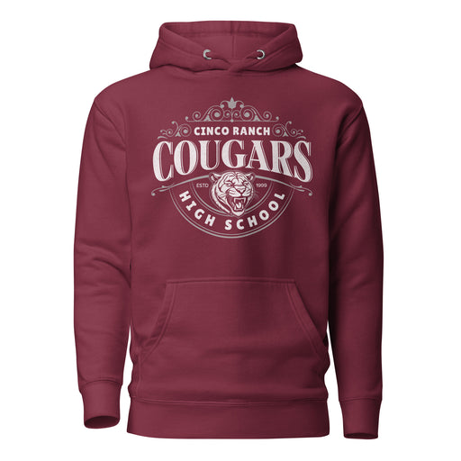 Cinco Ranch High School Cougars Premium Maroon Hoodie 213