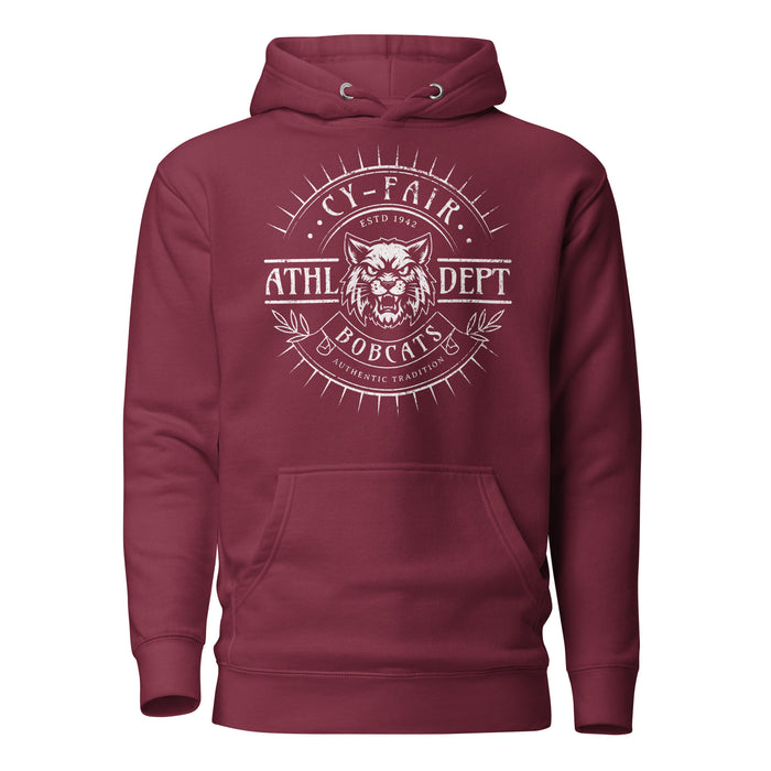 Cy-Fair High School Bobcats Maroon Premium Unisex Hoodie 201