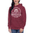 Woman wearing Cy-Fair High School Bobcats Maroon Premium Unisex Hoodie 206